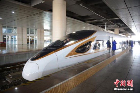 资料图:中国高铁复兴号动车组列车。刘文华 摄